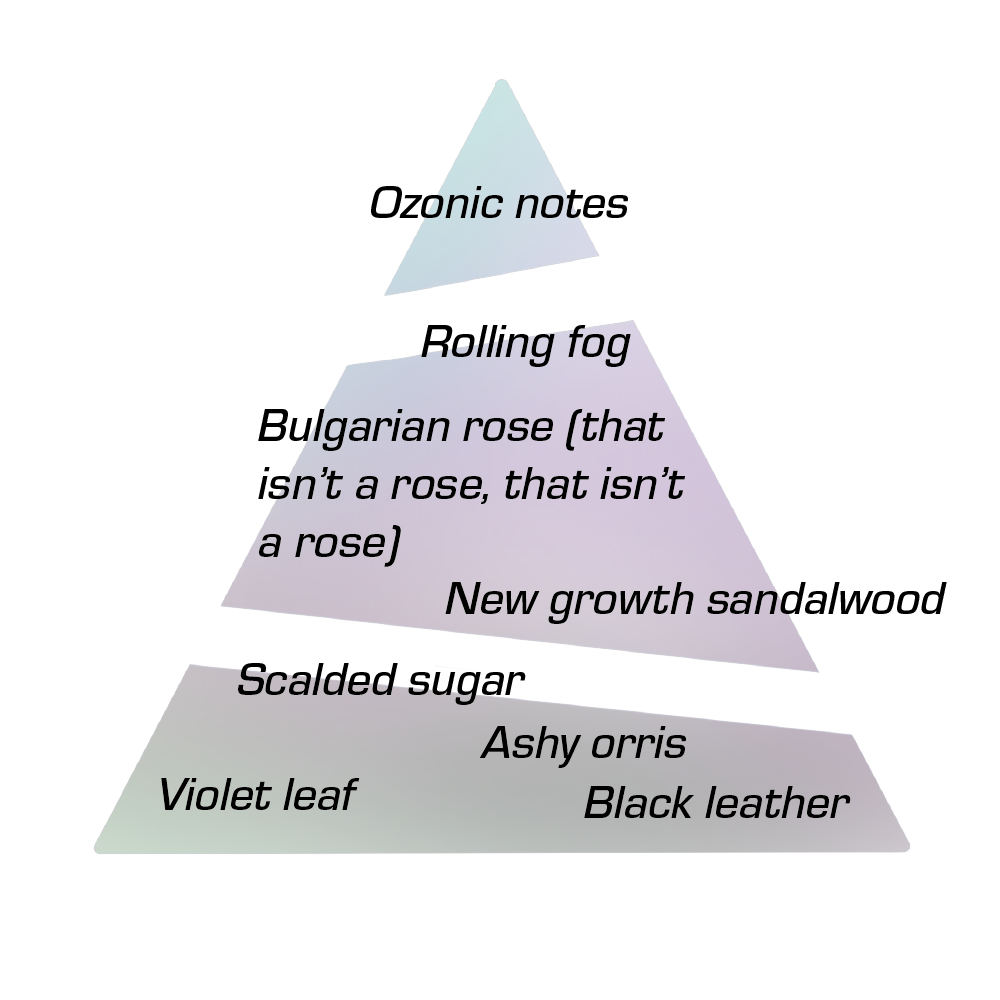 Scent pyramid diagram for Spite Eau de Toilette by Chronotope