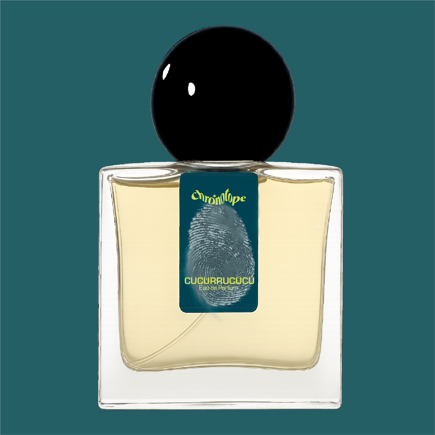 Bottle of Cucurrucucú EdP by Chronotope—a surreal smoky mezcal pine orris perfume