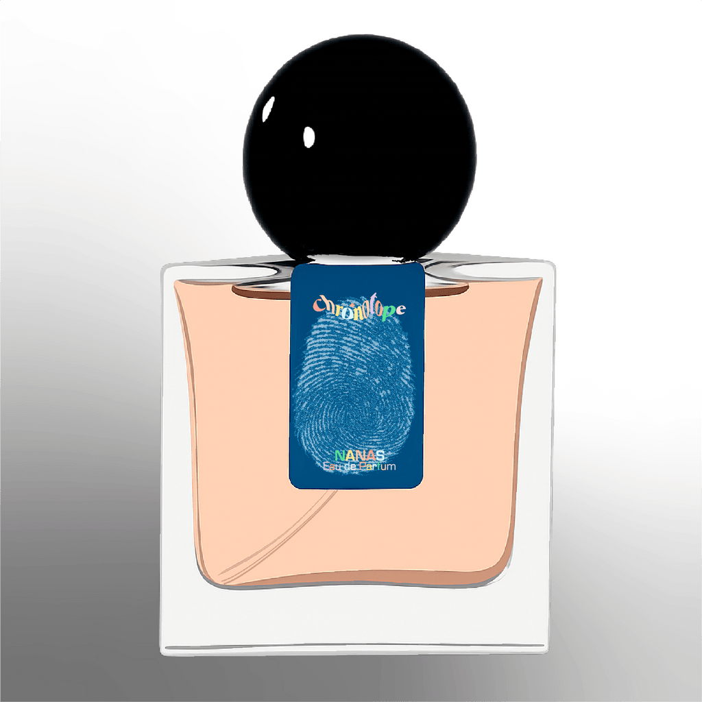 Bottle of Nanas EdP by Chronotope Perfume—banana perfume handmade artisan champaca joyous fragrance