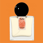 Bottle of Playalinda EdP—peach basil salt aquatic oceanic sex on the beach perfume by Chronotope